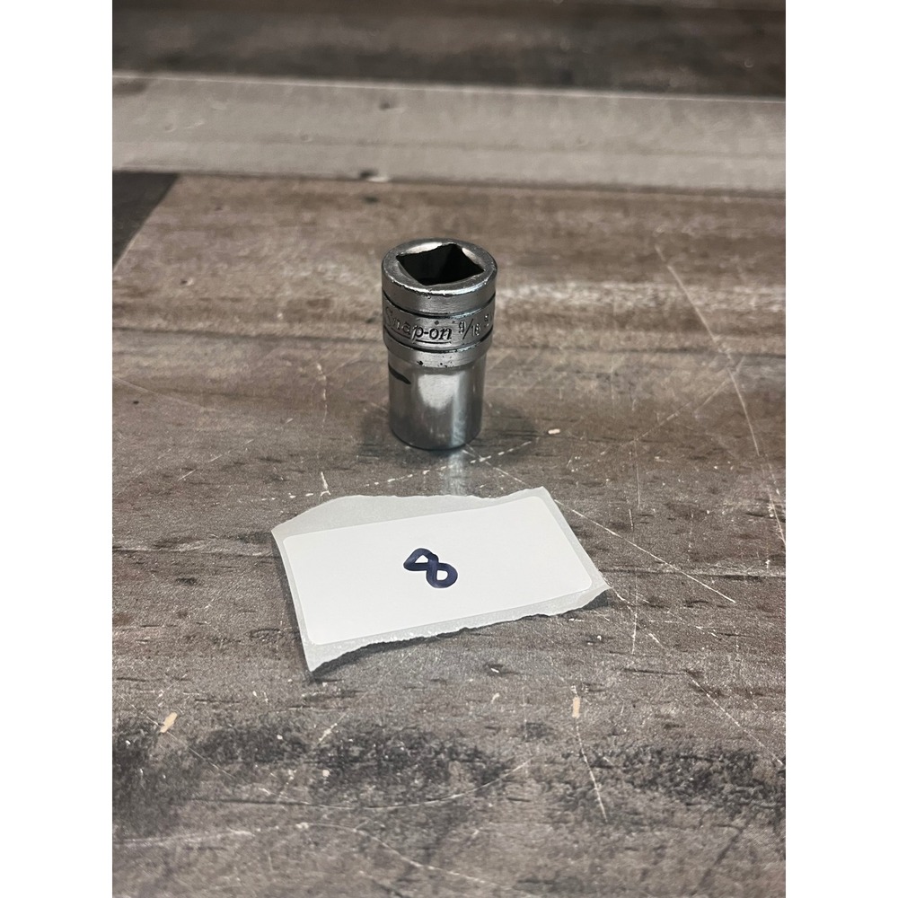 Snap-on SW-181 9/16 Shallow Socket 12-Point 3/8 Drive USA Chrome Hand Tool
